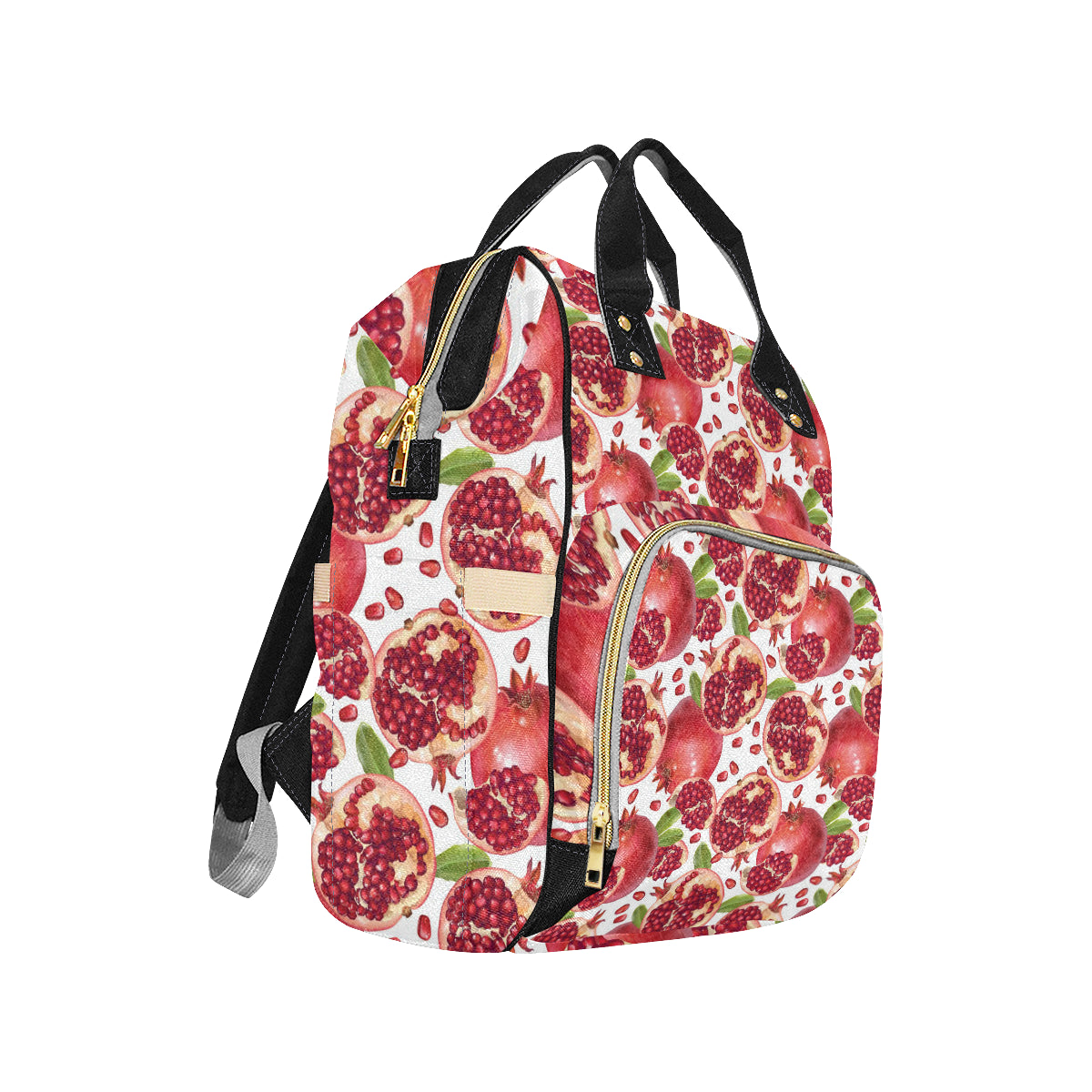 Pomegranate Pattern Print Design PG03 Diaper Bag Backpack