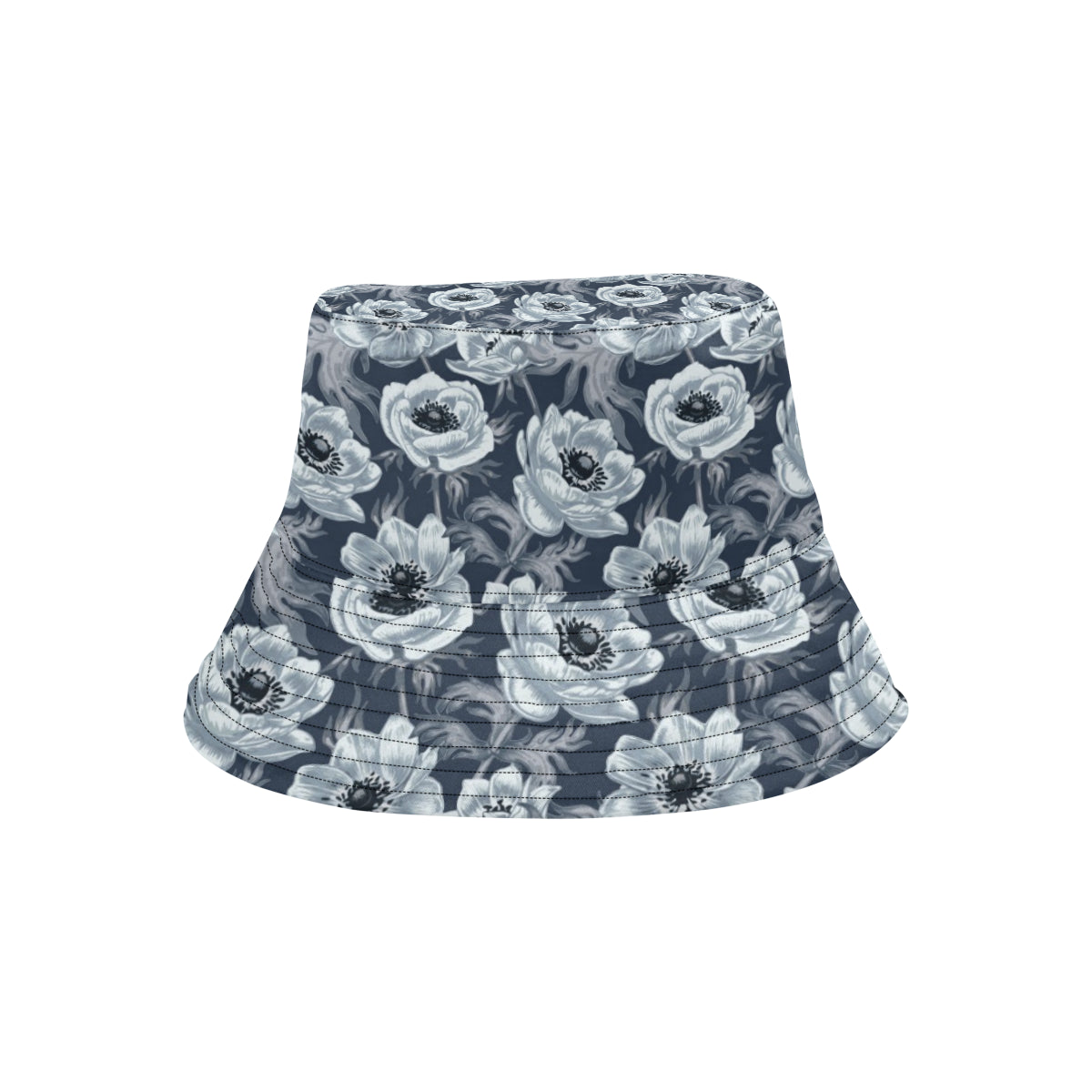 Anemone Pattern Print Design AM09 Unisex Bucket Hat
