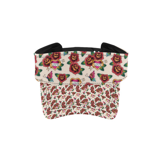 Old School Tattoo Rose Pattern Unisex Sun Visor