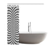 Checkered Flag Optical illusion Shower Curtain