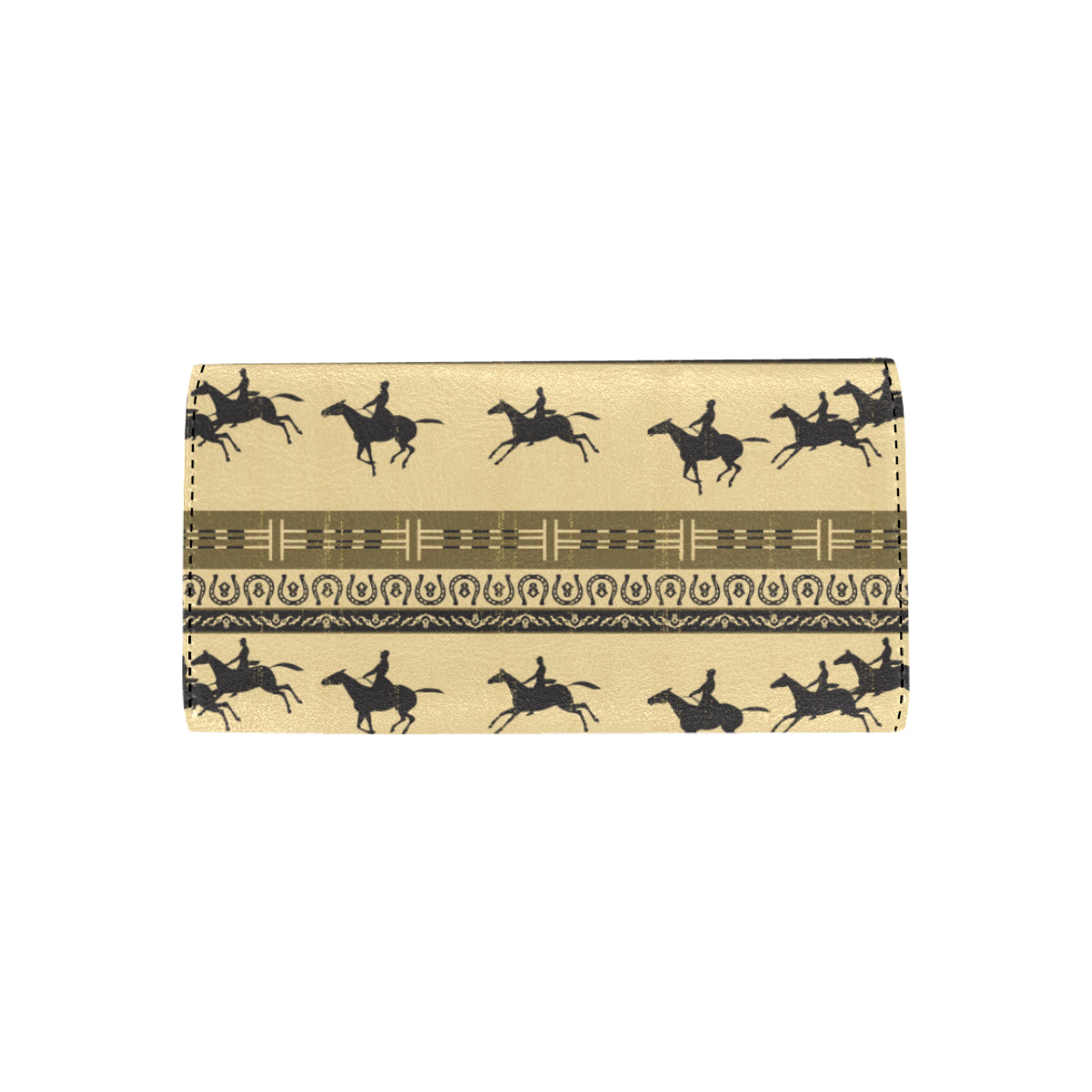 Horse Pattern Prnt Women's Trifold Wallet