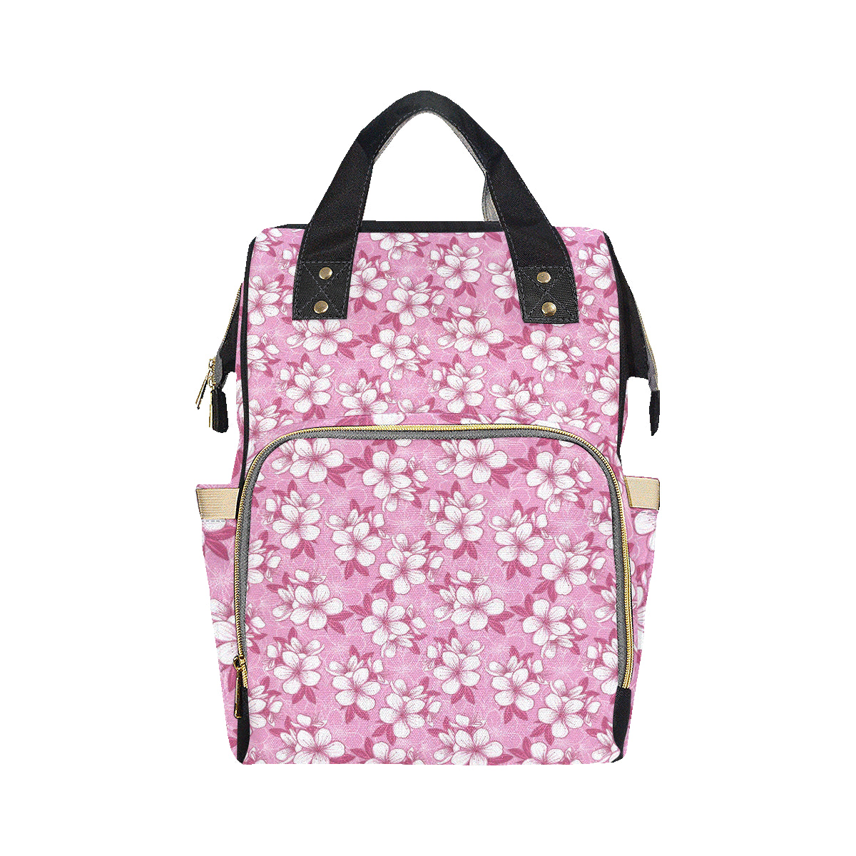 Cherry Blossom Pattern Print Design CB02 Diaper Bag Backpack