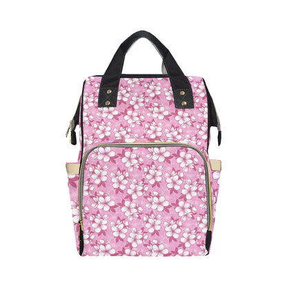 Cherry Blossom Pattern Print Design CB02 Diaper Bag Backpack