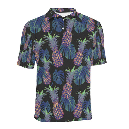 Pineapple Pattern Print Design PP04 Men Polo Shirt