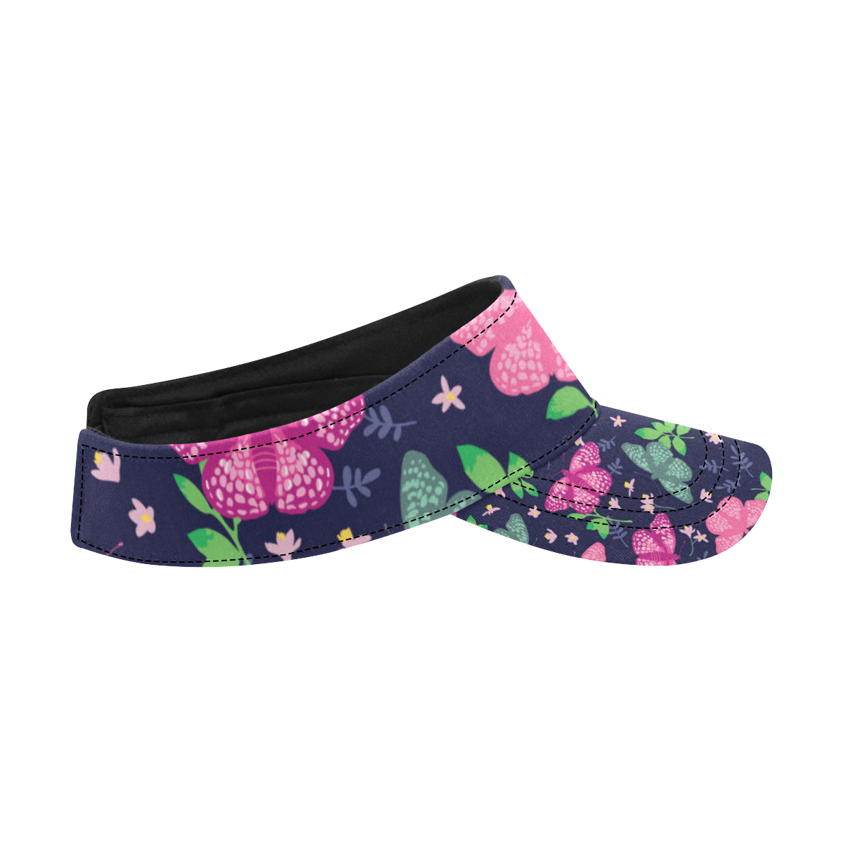 Monarch Butterfly Pattern Print Design 03 Unisex Sun Visor