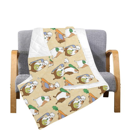 Guinea Pig Pattern Print Design 03 Premium Quilt