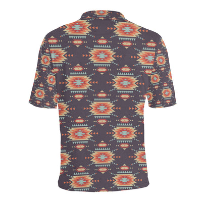 Tribal indians Aztec Men Polo Shirt