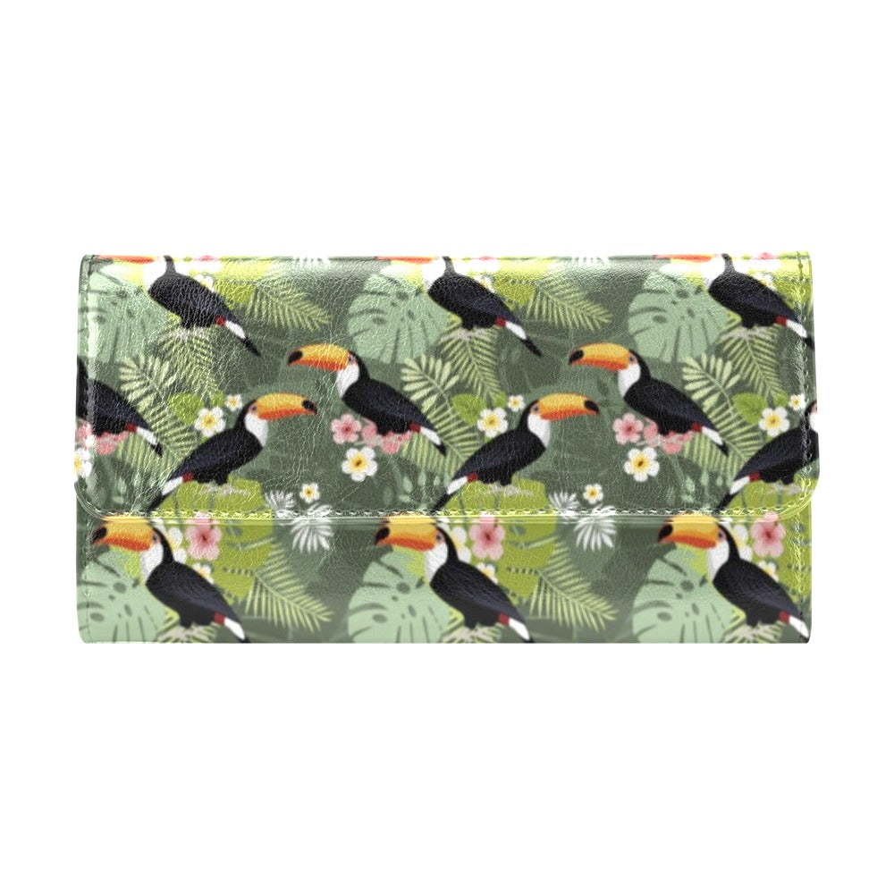 Toucan Print Design LKS304 Women's Trifold Wallet