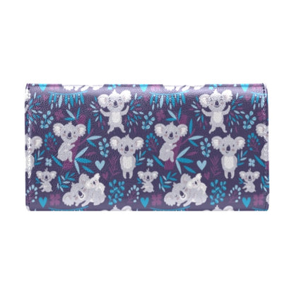 Koala Cute Themed Design Print Women's Trifold Wallet
