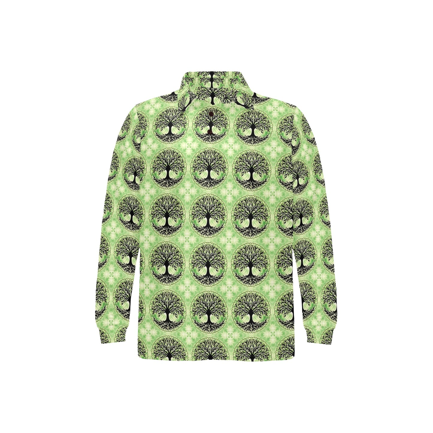 Celtic Pattern Print Design 010 Long Sleeve Polo Shirt For Men's