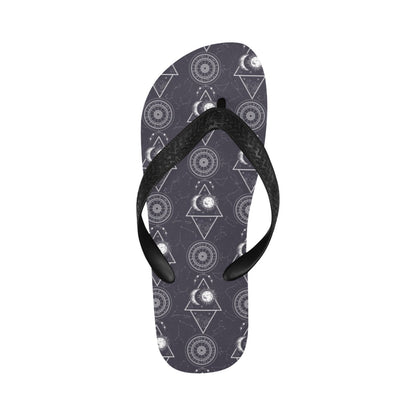 Sun Moon Print Design LKS309 Flip Flops