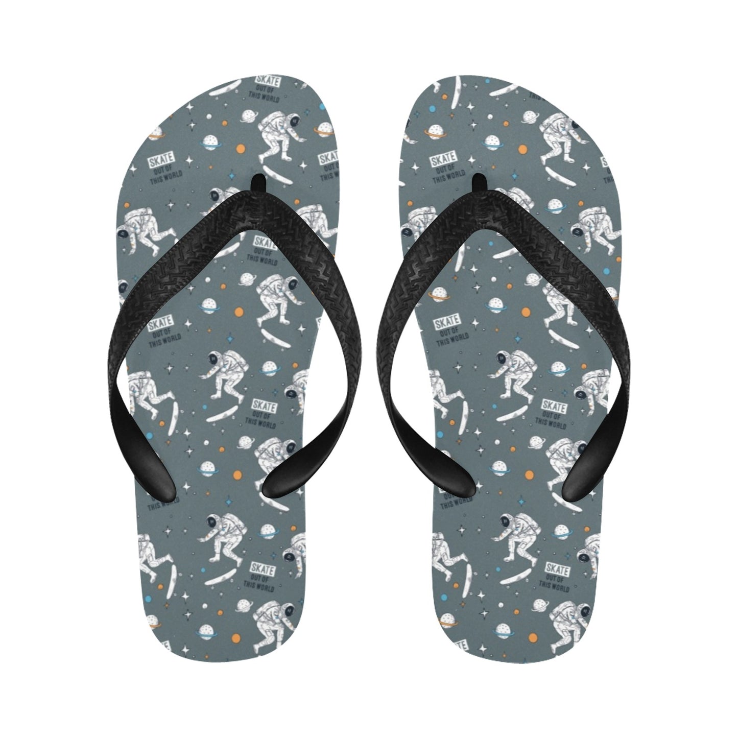 Skateboard Print Design LKS306 Flip Flops