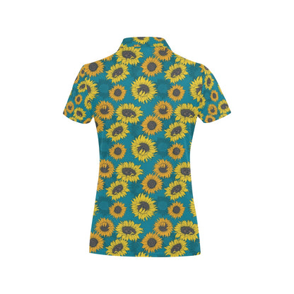 Sunflower Print Design LKS301 Women's Polo Shirt