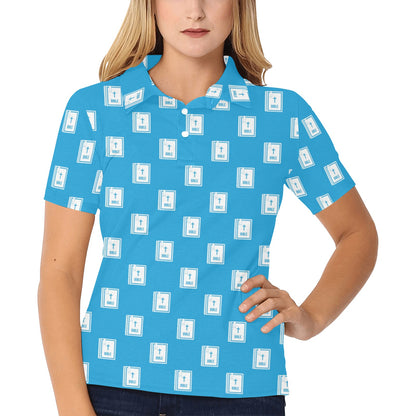 Bible Pattern Print Design 02 Women's Polo Shirt