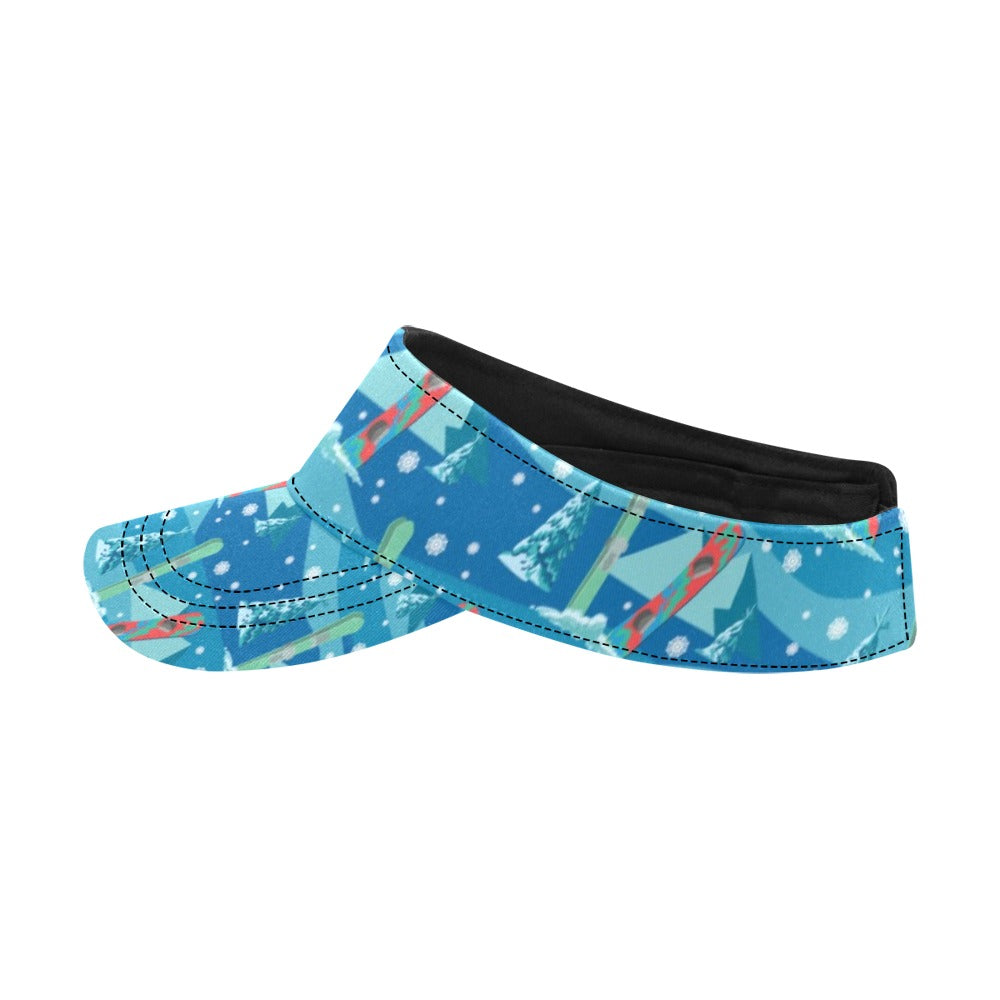 Snowboard Print Design LKS301 Unisex Sun Visor