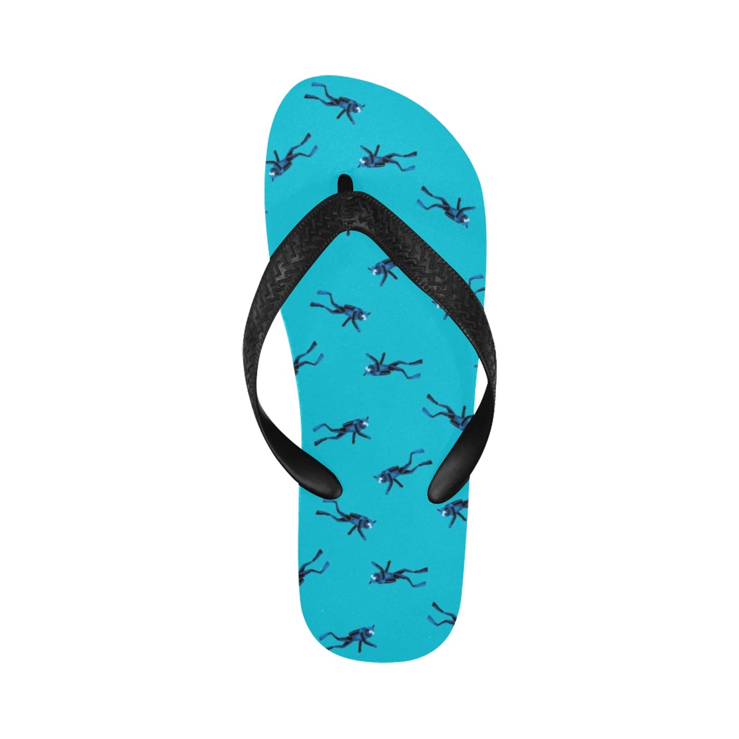 Scuba Driver Print Design LKS304 Flip Flops