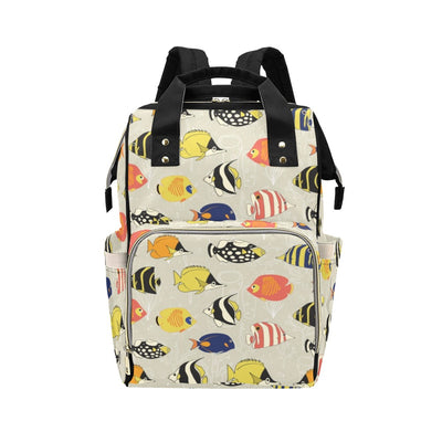 Angelfish Print Design LKS401 Diaper Bag Backpack