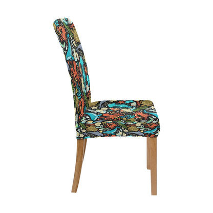 Underwater Animal Print Design LKS301 Dining Chair Slipcover