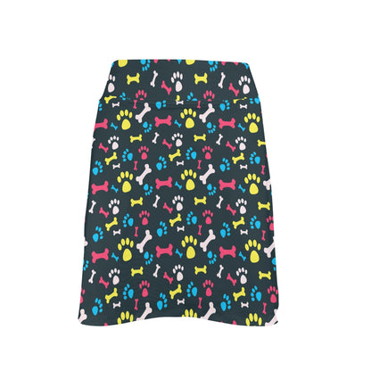 Paw Design Print 17" Golf & Pickleball Skort with Pockets