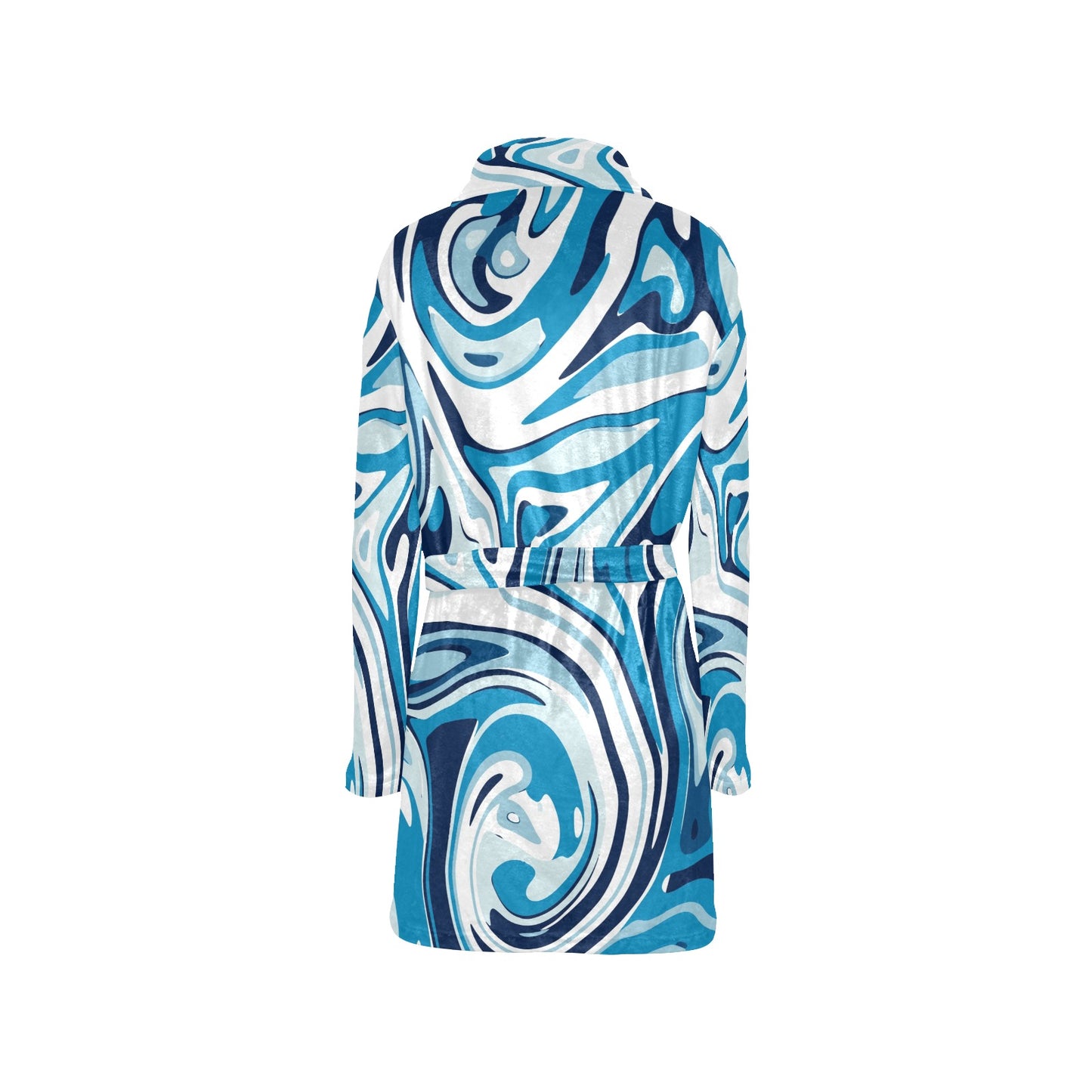 Liquid Pattern Print Design 05 Women's Fleece Robe