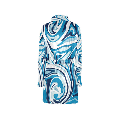 Liquid Pattern Print Design 05 Women's Fleece Robe