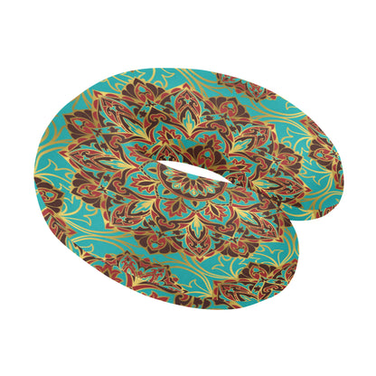 Medallion Pattern Print Design 02 U-Shaped Travel Neck Pillow