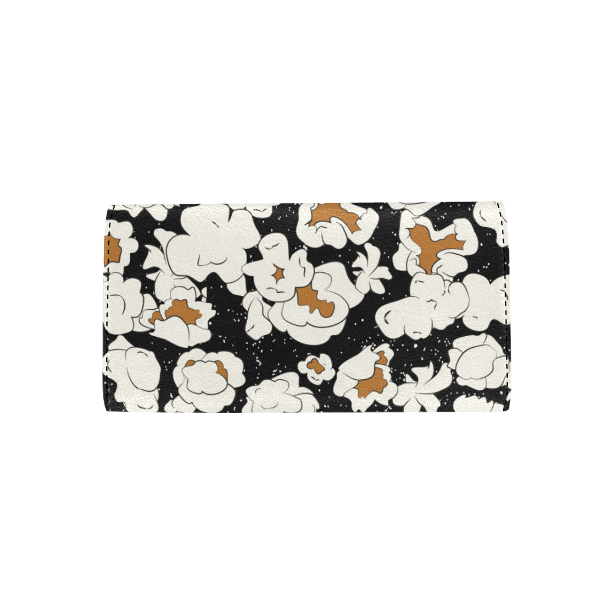 Popcorn Pattern Print Design A02 Women's Trifold Wallet
