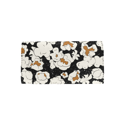 Popcorn Pattern Print Design A02 Women's Trifold Wallet