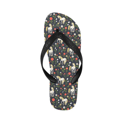 Unicorn Print Design LKS301 Flip Flops