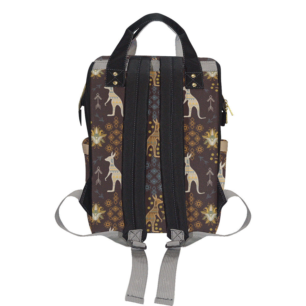 Kangaroos Pattern Print Design 03 Diaper Bag Backpack