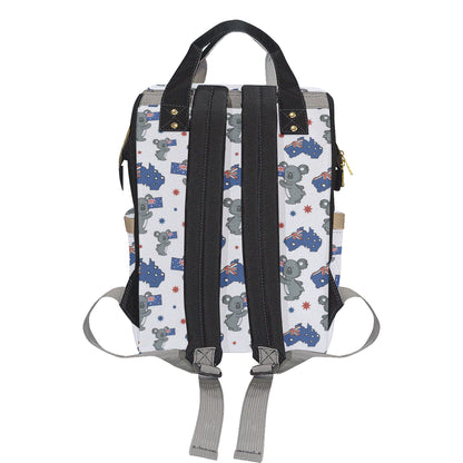 Koala Australia Day Themed Design Diaper Bag Backpack