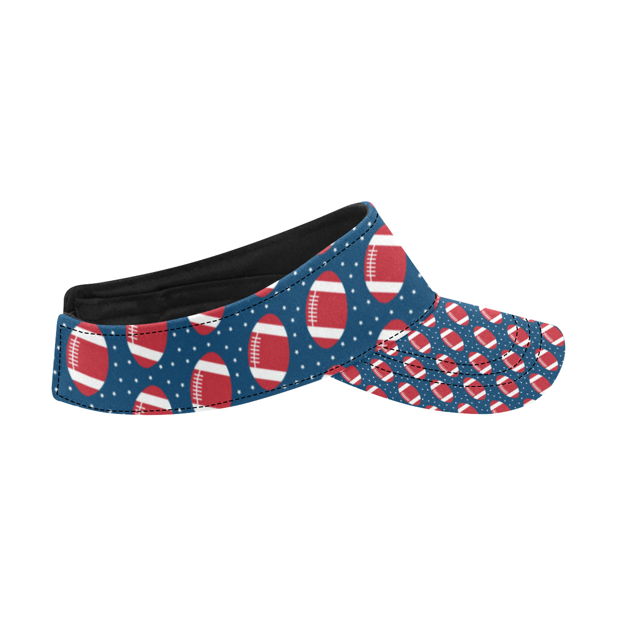 American Football Star Design Pattern Unisex Sun Visor
