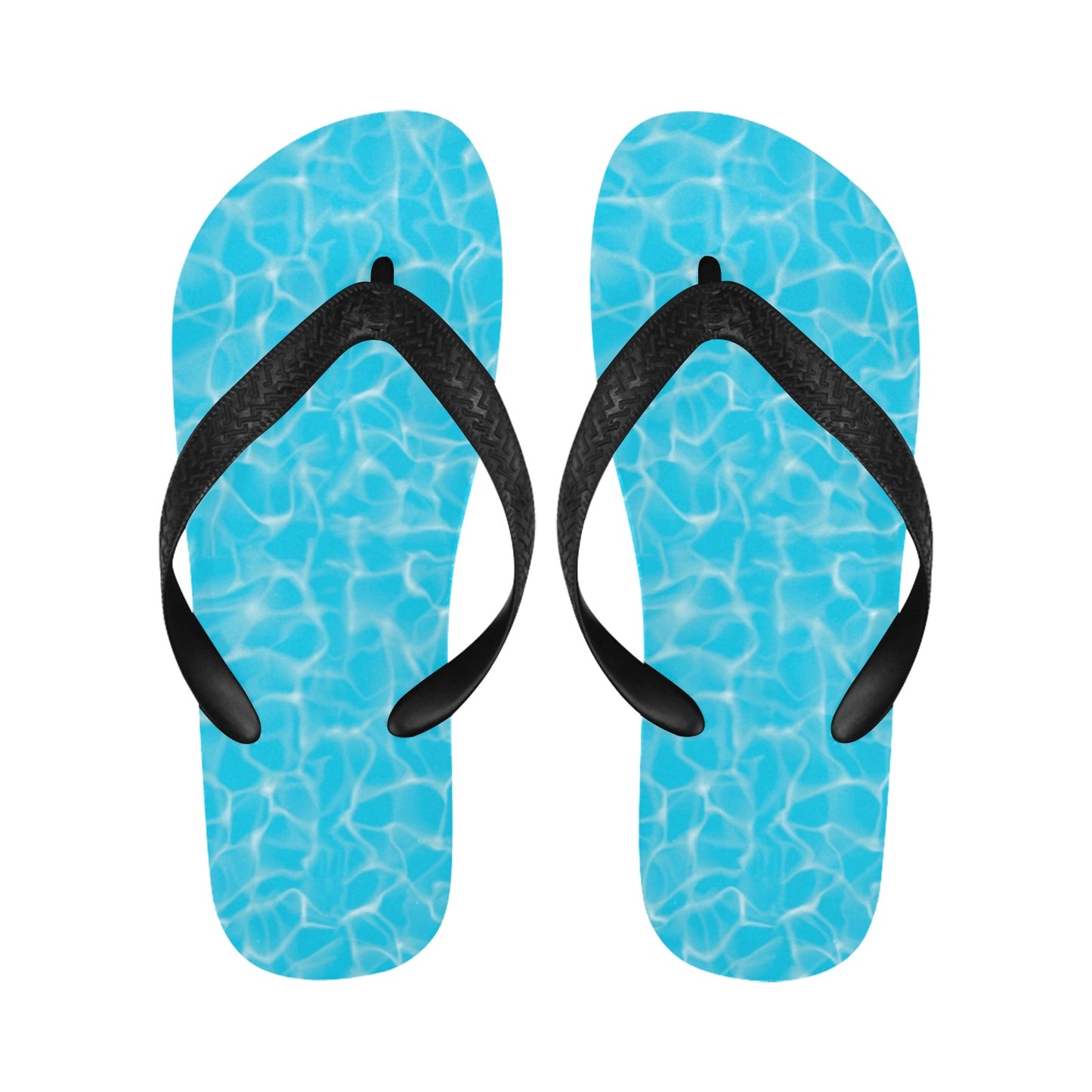 Swimming Pool Texture Print Design LKS301 Flip Flops