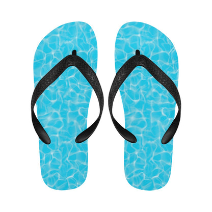 Swimming Pool Texture Print Design LKS301 Flip Flops