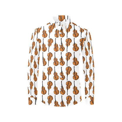 Cello Print Design LKS403 Men's Long Sleeve Dress Shirt