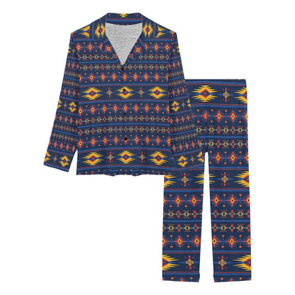 Southwest Pattern Print Design LKS306 Women's Long Pajama Set