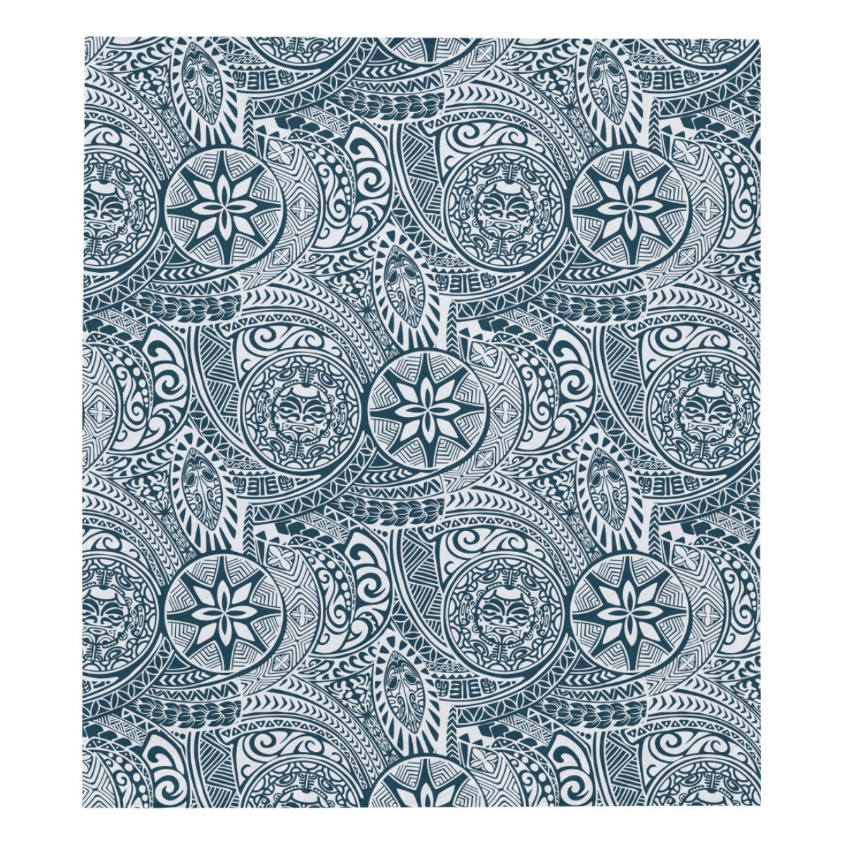 Polynesian Pattern Print Design A03 Premium Quilt
