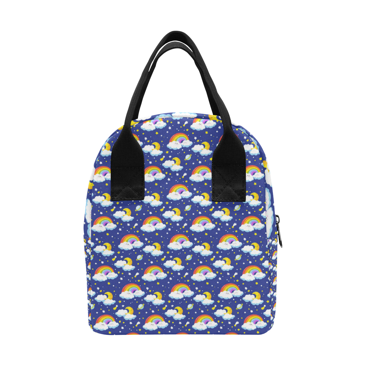 Rainbow Space Design Print Insulated Lunch Bag