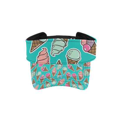 Ice Cream Pattern Print Design IC01 Unisex Sun Visor
