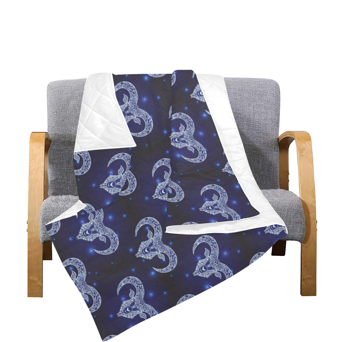 Aries Zodiac Pattern Print Design 01 Premium Quilt