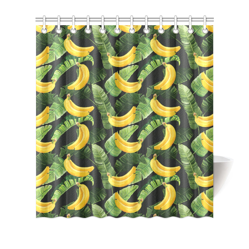 Banana Pattern Print Design BA01 Shower Curtain