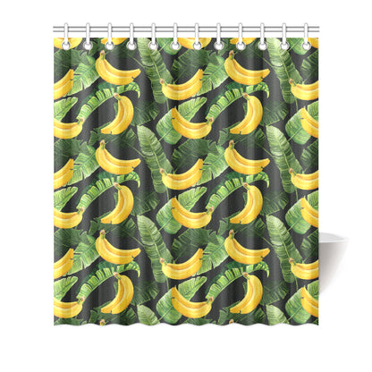 Banana Pattern Print Design BA01 Shower Curtain