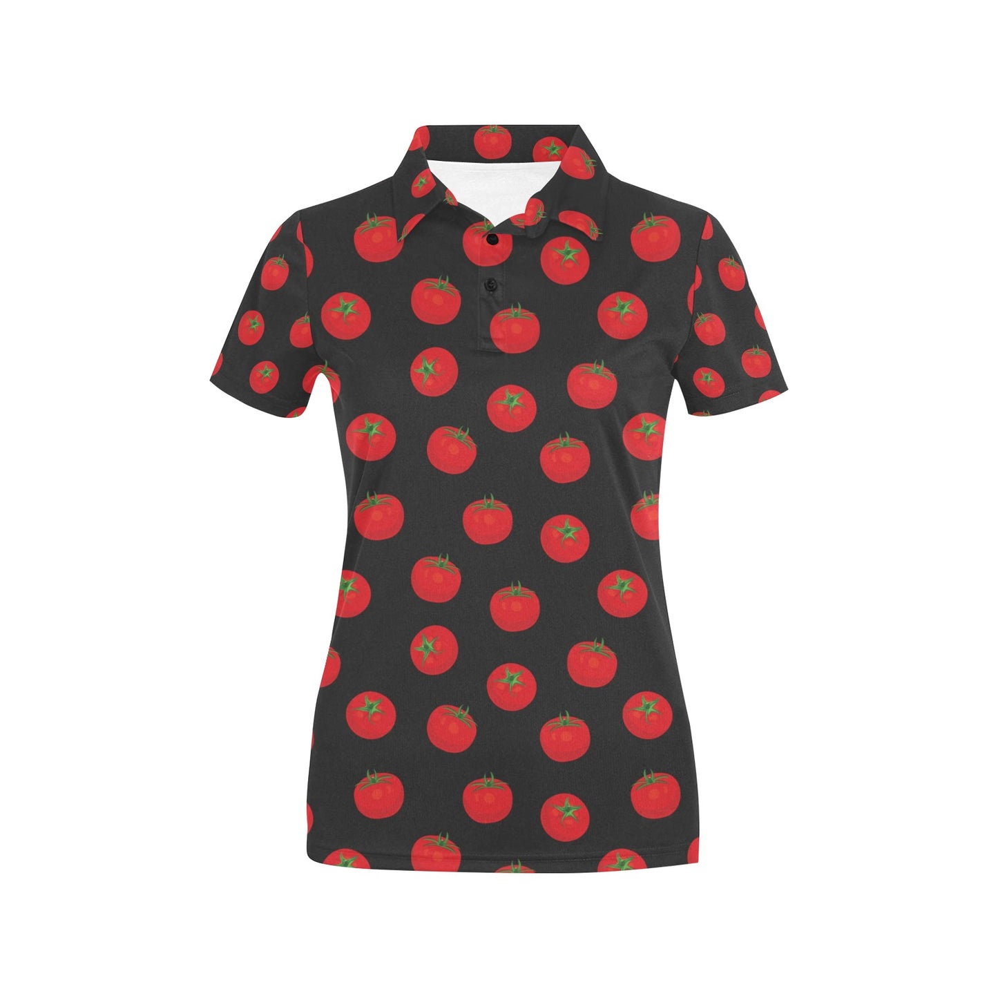 Tomato Print Design LKS305 Women's Polo Shirt