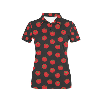 Tomato Print Design LKS305 Women's Polo Shirt