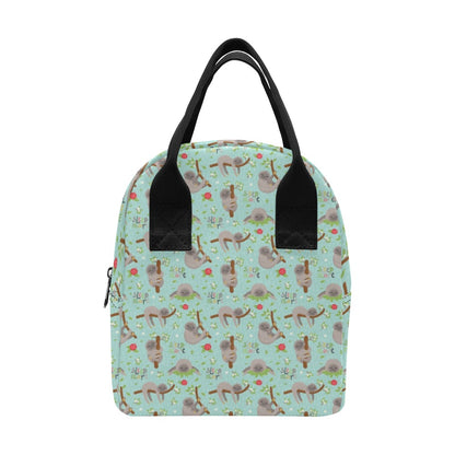 Sloth Print Design LKS305 Insulated Lunch Bag