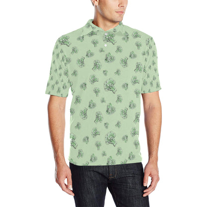 Broccoli Pattern Print Design 05 Men Polo Shirt