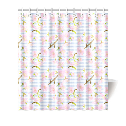Pink Cherry Blossom Sakura Shower Curtain