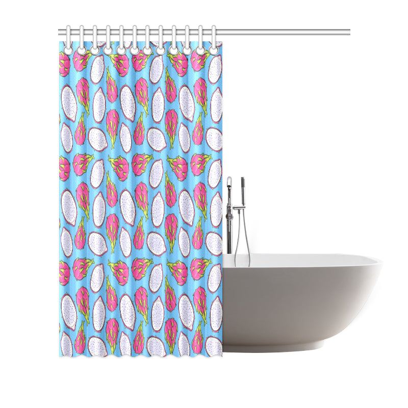 Dragonfruit Pattern Print Design DF04 Shower Curtain