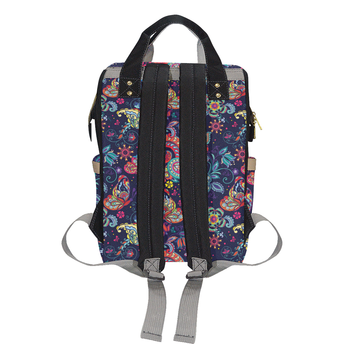 Paisley Boho Pattern Print Design A06 Diaper Bag Backpack