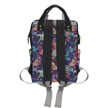 Paisley Boho Pattern Print Design A06 Diaper Bag Backpack
